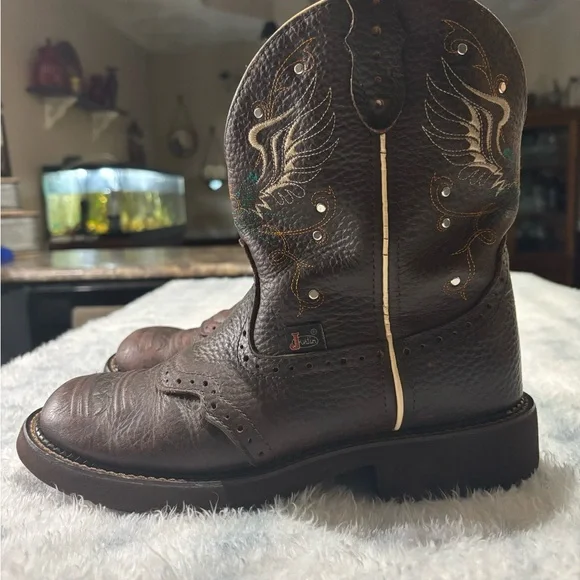 Justin Boots Brown Women's - Picture 2 of 6